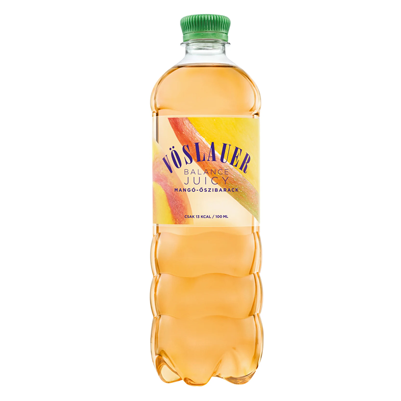 Vöslauer Balance Juicy szénsavas ásványvíz 750 ml mangó-őszibarack